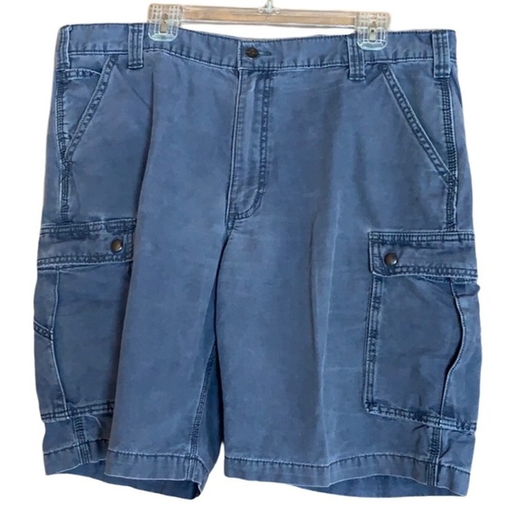 Carhartt washed duck cotton cargo shorts Gray Size 40 - Picture 1 of 9